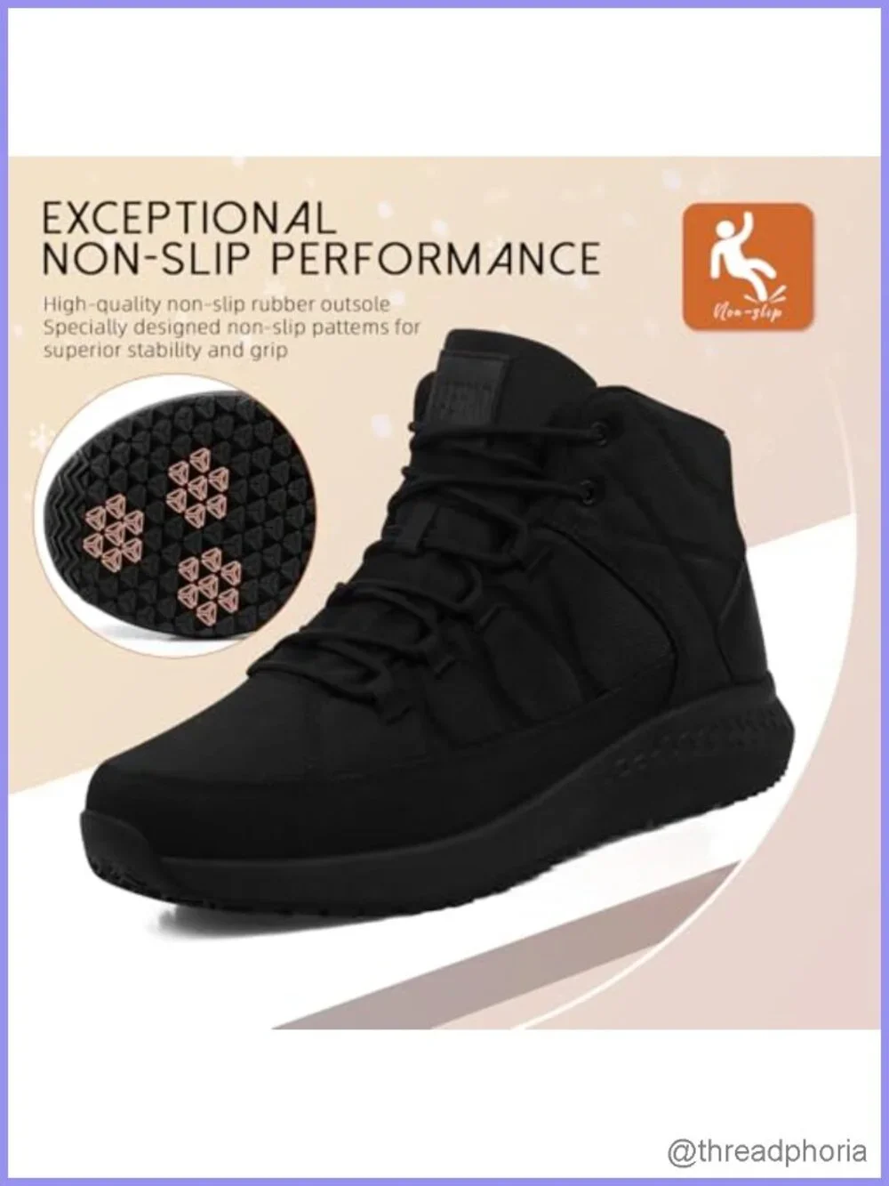 Non Slip Waterproof Work Boots Women Slip Resistant Ankle Food Service Chef
